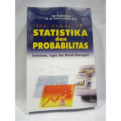 Jual TEORI DAN APLIKASI STATISTIKA DAN PROBABILITAS DR BOEDIONO