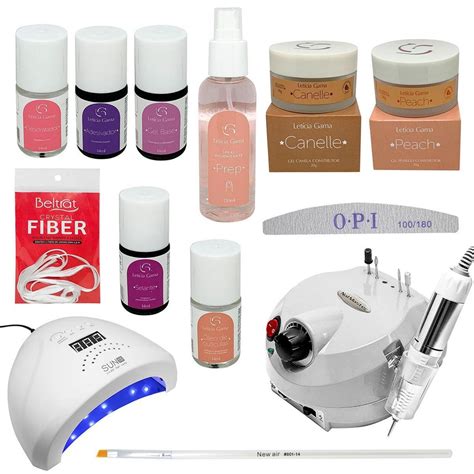 Kit Unhas De Gel E Fibra De Vidro Completo Leticia Gama Submarino