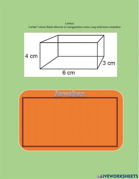 Lkpd Bangun Ruang Worksheet Live Worksheets