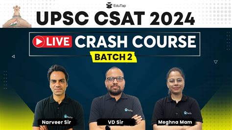 Csat Crash Course For Upsc 2024 Csat Online Coaching And Classes 2024 Csat Exam Preparation