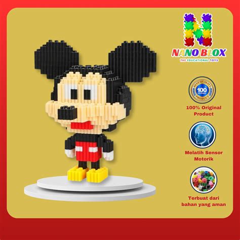 Jual Mainan Nano Blocks Mickey Minnie D Model Mainan Blok Susun