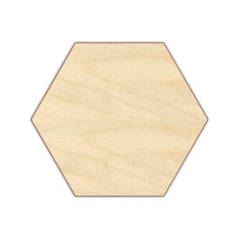 Wood Hexagon Etsy