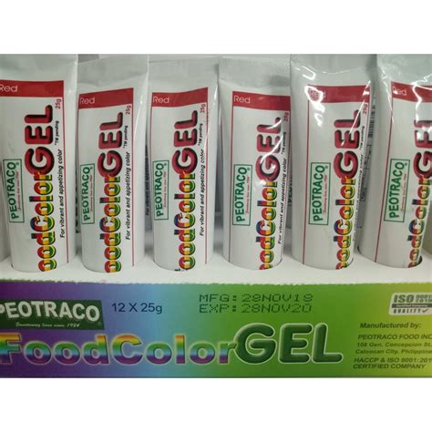 Peotraco Red Food Color Gel G Shopee Philippines