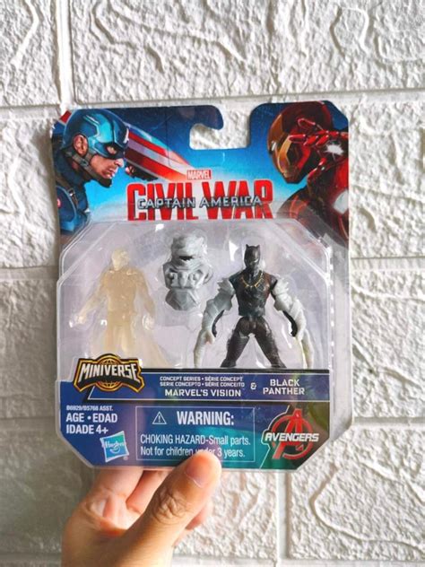 Marvel Civil War Vision Black Panther 2 2 5 Inches Action Figures