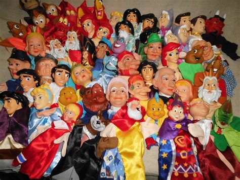 Large collection of 55 old puppet dolls/Walt - Catawiki