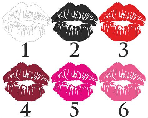 Red Lips Wall Art Kiss Beauty Studio Decor Fashion Wall Art Salon Decor ...