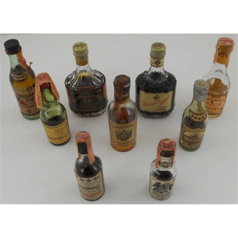 Vintage Mini Liquor Bottles