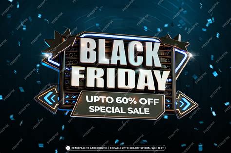 Premium Psd Black Friday Sale Banner With Editable Text