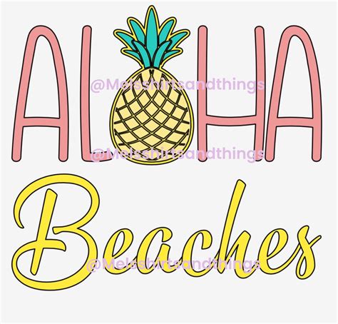 Aloha Beaches Svg Digital Svg Cricut Svg Etsy