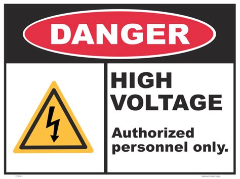 danger high voltage sign national safety signs high voltage
