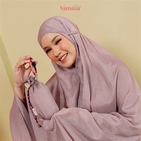 Jual Nimma Aleena Orchid Mukena Dewasa Polos All Size Bahan Parasut