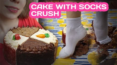 Cake Crush With Socks Youtube