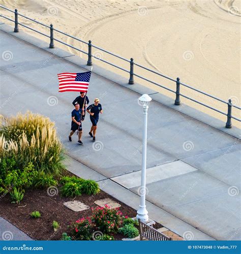 Virginia Beach Boardwalk, Virginia Beach, Virginia Editorial Stock