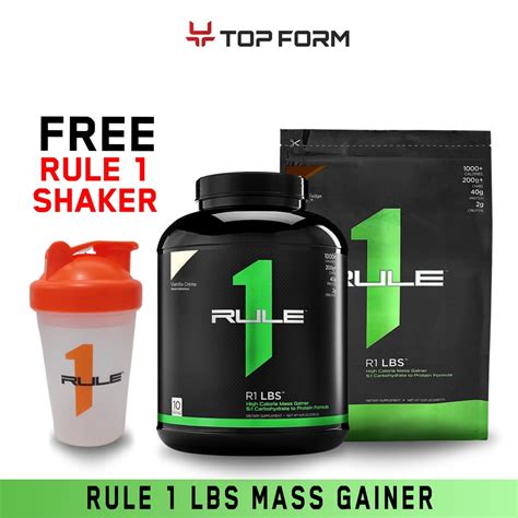 Rule 1 Lbs High Calorie Mass Gainer With Shaker 6lbs 12lbs Lazada Ph