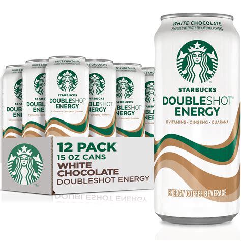 2 Pack Starbucks Doubleshot Energy Drink Coffee Beverage White Chocolate Iced Coffee 15 Fl Oz