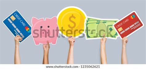 hands holding finance icons graphic stock photo  shutterstock