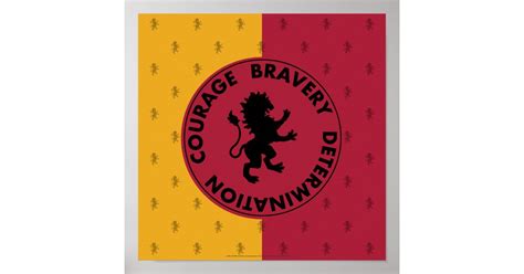 Harry Potter | GRYFFINDOR™ House Traits Graphic Poster | Zazzle