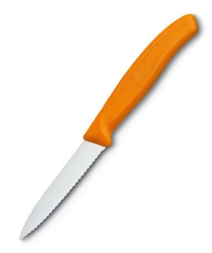 Victorinox Bright Orange Serrated Utility Knife Red Hill Cutlery