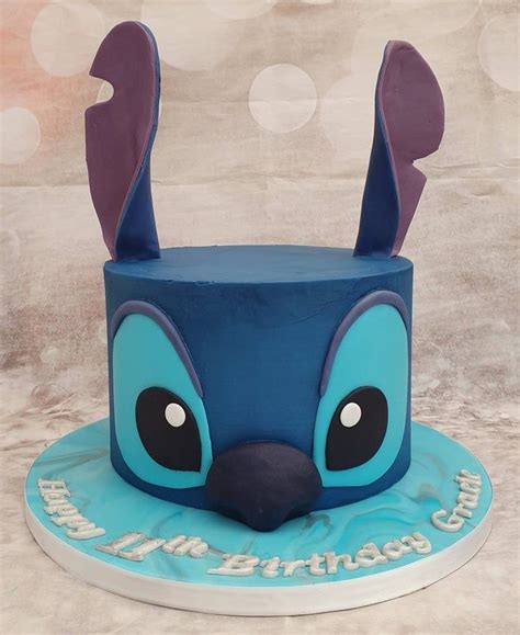 Buttercream Stitch Cake Fondanthate Stitch Cake Lilo And Stitch