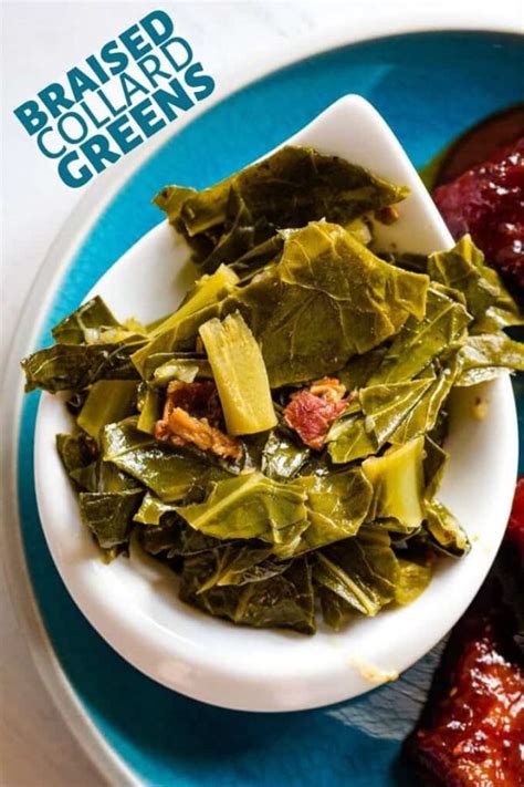 Braised Collard Greens Homemade Barbecue Side Dish Recipe