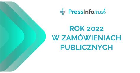 Podsumowanie roku 2022 w zamówieniach publicznych PressInfoMed