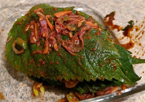 Perilla leaf kimchi (Kkaennip-kimchi) recipe by Maangchi