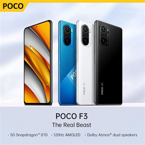 Global Version Poco F3 Nfc 5G 6Gb 128Gb 8Gb 256Gb Smartphone Snapdragon