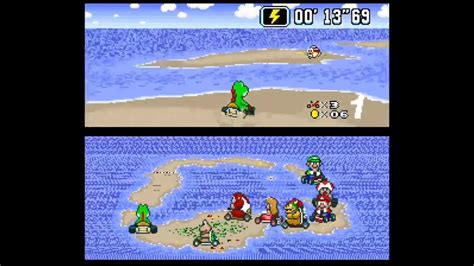 Super Mario Kart Koopa Beach 1 50cc Yoshi Youtube