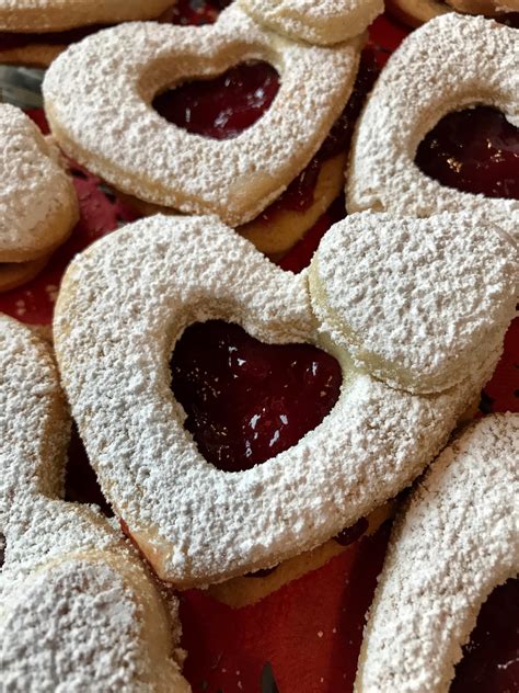 Gluten Free Heart Shaped Jam Filled Cookies The Mountain Fountain