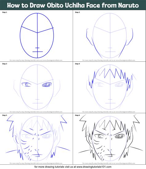 How To Draw Obito Uchiha Step By Step How To Draw Anime Step By Step