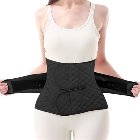 Trendyline Women Postpartum Girdle Corset Recovery Belly Band Wrap Belt Nude Small