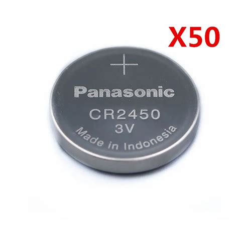 50pcslot New Original Panasonic Cr2450 Cr 2450 3v Lithium Button Cell Battery Coin Batteries