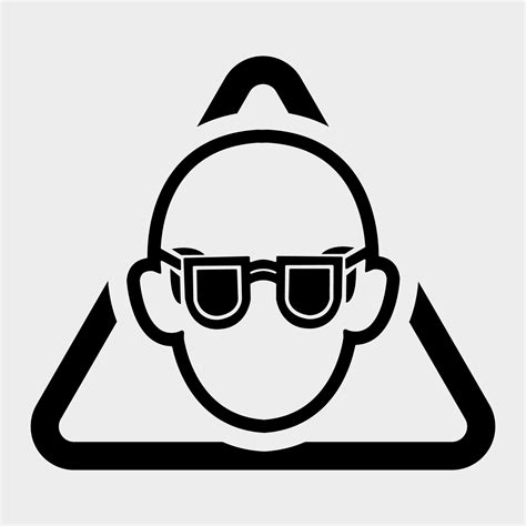 Symbol Wear Safety Glasses Sign Isolate On White Backgroundvector Illustration Eps10 19642847