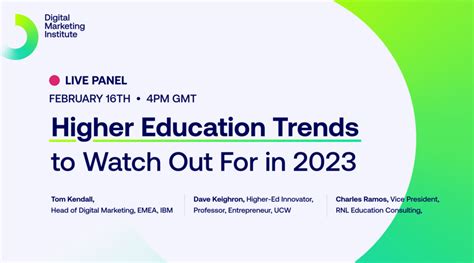 Webinar: Higher Education Trends to Watch Out For in 2023 by Digital ...