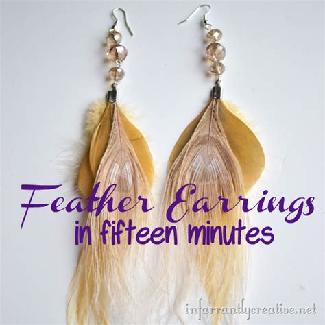 How To Make Feather Earrings Infarrantly Creative