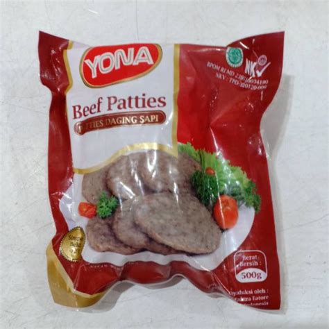 Jual Yona Beef Patties Daging Sapi Shopee Indonesia