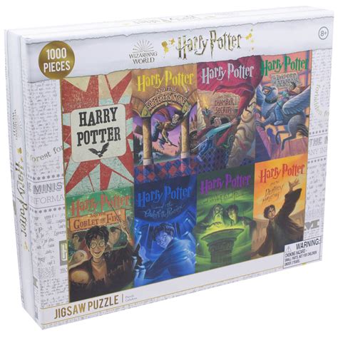 Harry Potter Books Jigsaw Puzzle Pieces Retro Vibes And