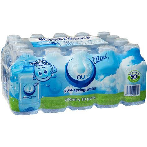 Nu Pure Spring Water 20x250ml Woolworths