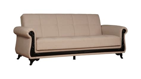 Breda 3 Seat Sofa Sleeper Beige At Futonland