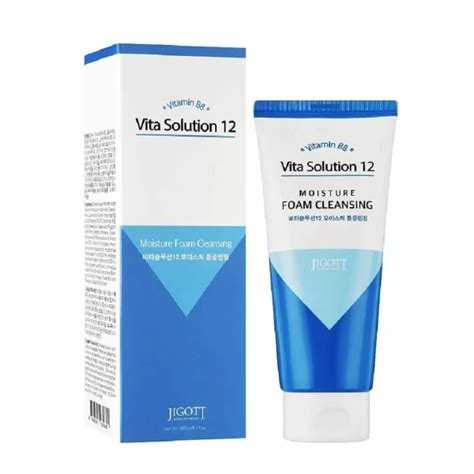 Jigott Vita Solution 12 Moisture Foam Cleansing Drėkinamasis Veido ...