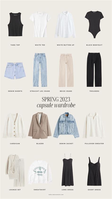 Spring Capsule Wardrobe Outfit Ideas Erika Marie