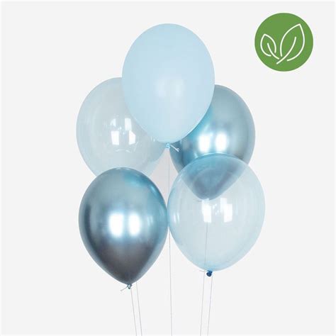 Ballon De Baudruche Latex Biod Gradable Ballons Mix Bleus