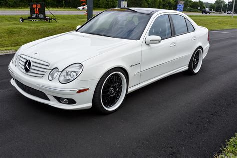 Mercedes Benz W211 E55 Amg White On Black Benztuning