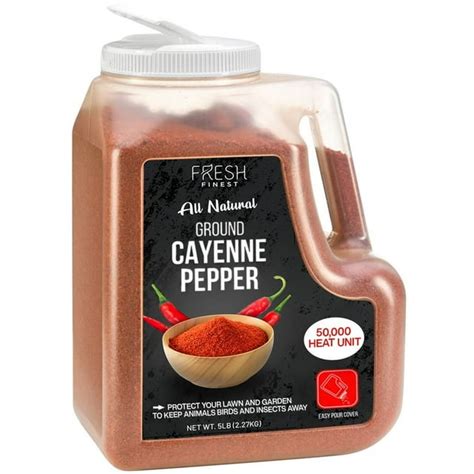 Fresh Finest Gluten Free Cayenne Pepper Powder 50000 Shu Heat Dried