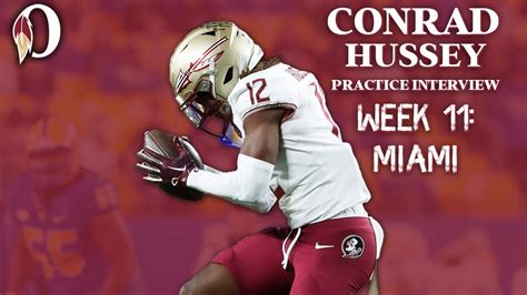 Fsu Football Fsu Safety Conrad Hussey Talks First Career Interception