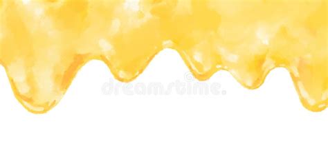 Yellow Melting Liquid Cheese Splash Splatter Vector Food Illustration