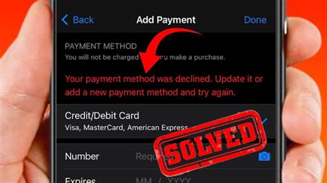 Your Payment Method Was Declined Update It Or Provide A New Payment