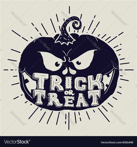 Trick or treat Royalty Free Vector Image - VectorStock