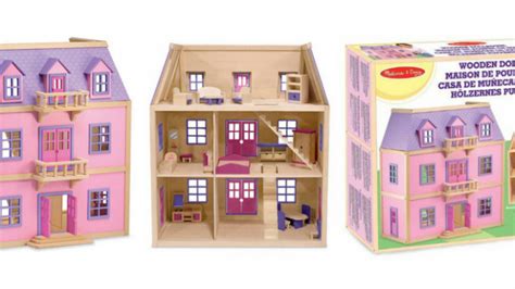 Melissa & Doug Multi-Level Wooden Dollhouse $59.99