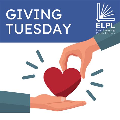 Giving Tuesday 2023 East Lansing Public Library